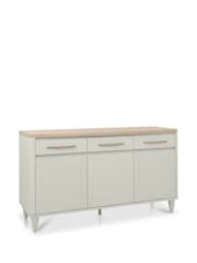 Bentley Designs Scandi Oak Soft Grey Larsen Wide Sideboard Unit - Image 3 of 5
