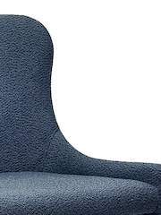 Bentley Designs Set of 2 Blue Rubens Upholstered Dining Chairs - Image 5 of 5