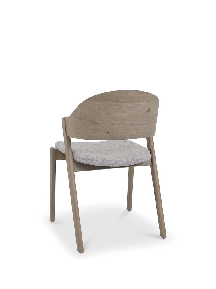 Bentley Designs Set of 2 Grey Oiled Oak Vega Ply Back Dining Chairs - Image 6 of 6 Bentley Designs Set of 2 Grey Oiled Oak Vega Ply Back Dining Chairs - Image 6 of 6