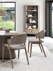 Bentley Designs Grey Oiled Oak Vega Display Unit - Image 3 of 6