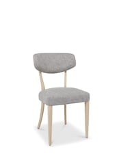 Bentley Designs Set of 2 Scandi Oak Larsen Upholstered Back Dining Chairs - Image 4 of 6