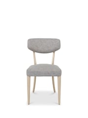 Bentley Designs Set of 2 Scandi Oak Larsen Upholstered Back Dining Chairs - Image 5 of 6