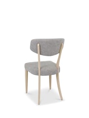 Bentley Designs Set of 2 Scandi Oak Larsen Upholstered Back Dining Chairs - Image 6 of 6