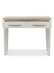 Bentley Designs Scandi Oak Soft Grey Larsen Console Table Unit - Image 5 of 5