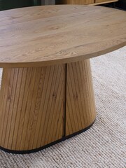 Bentley Designs Rustic Oak Vega 4 Seater Fixed Dining Table - Image 2 of 4