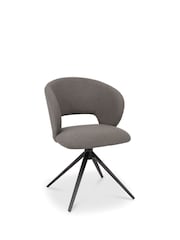 Bentley Designs Grey Stella Swivel Dining Chair Single - Image 2 of 6
