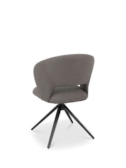 Bentley Designs Grey Stella Swivel Dining Chair Single - Image 4 of 6