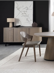 Bentley Designs Grey Oiled Oak Vega Wide Sideboard - Image 2 of 6