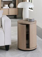 Bentley Designs Scandi Oak Vega Round Lamp Table - Image 2 of 6
