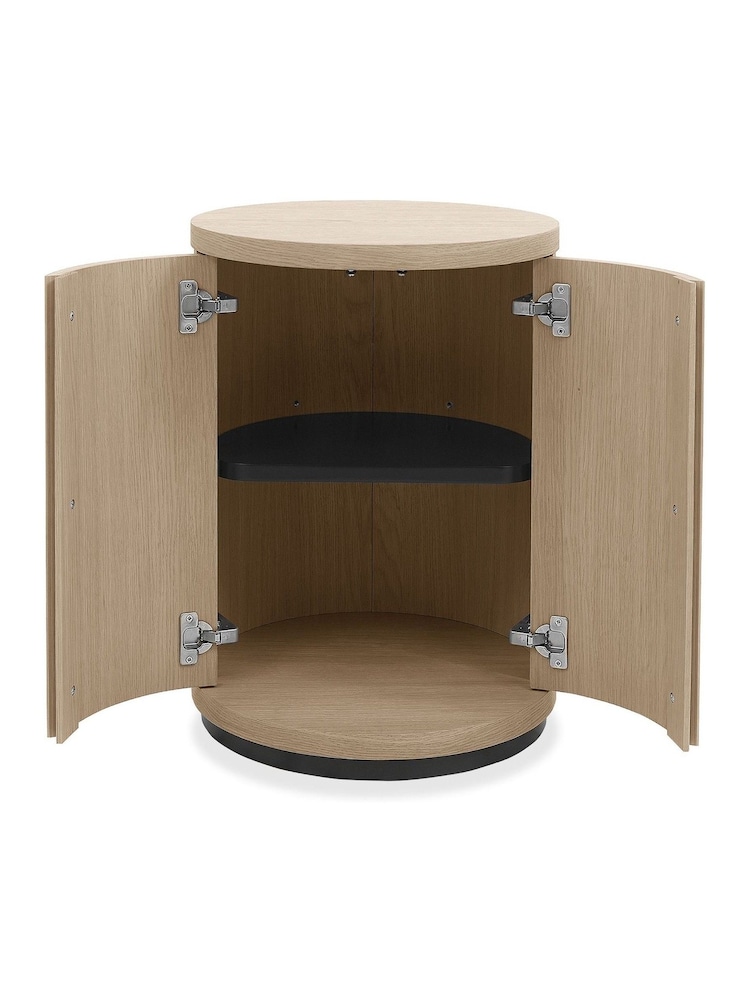 Bentley Designs Scandi Oak Vega Round Lamp Table - Image 6 of 6