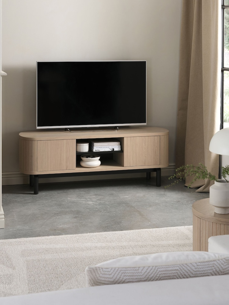 Bentley Designs Scandi Oak Vega Entertainment Unit - Image 1 of 4