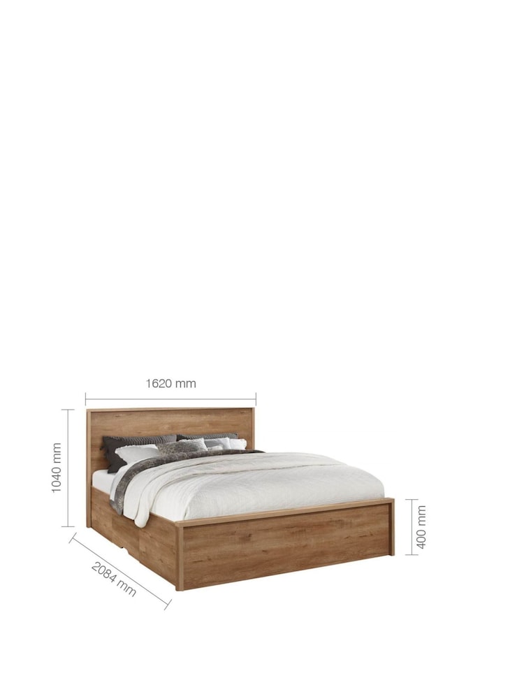 Birlea Oak Stockwell Bed - Image 7 of 7 Birlea Oak Stockwell Bed - Image 7 of 7