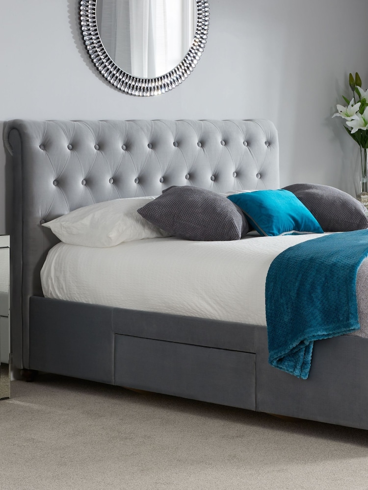 Birlea Grey Marlow Bed - Image 1 of 7
