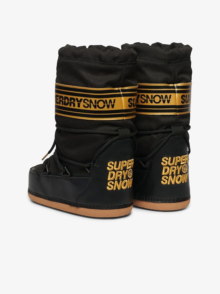 Superdry Black Snow Boots - Image 2 of 3