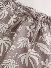 Brown/Ecru Printed Revere Button Through Shirt and Shorts Set (3-16yrs) - Image 12 of 13