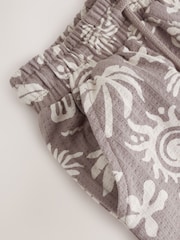 Brown/Ecru Printed Revere Button Through Shirt and Shorts Set (3-16yrs) - Image 9 of 9