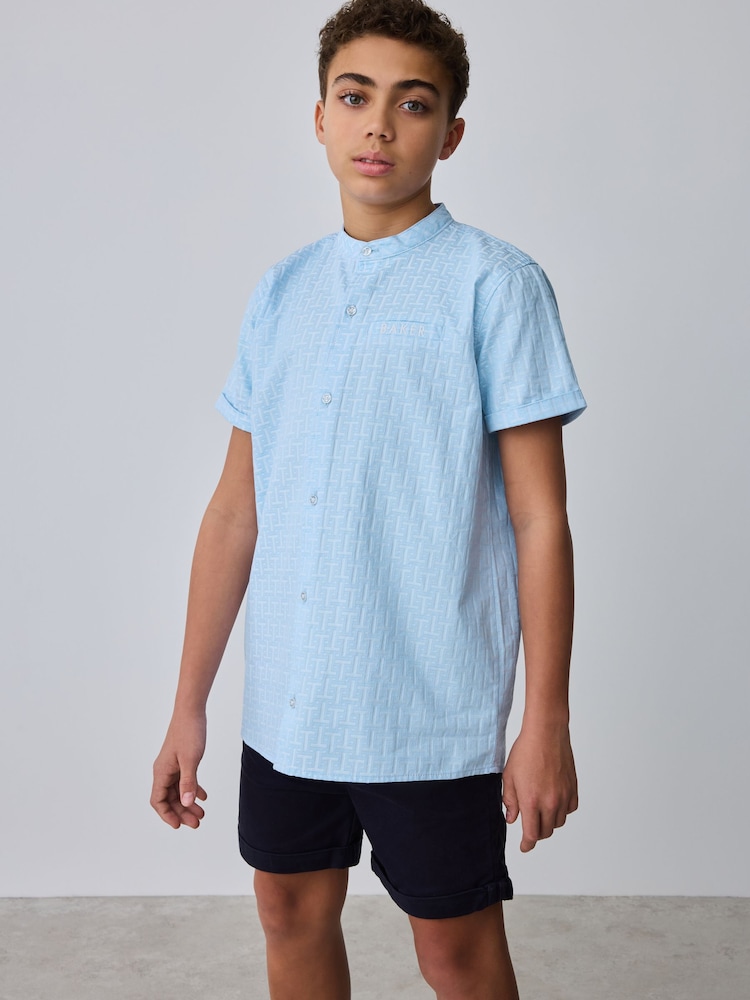 Baker by Ted Baker Grandad Collar Shirt - Image 2 of 10