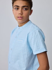 Baker by Ted Baker Grandad Collar Shirt - Image 4 of 10