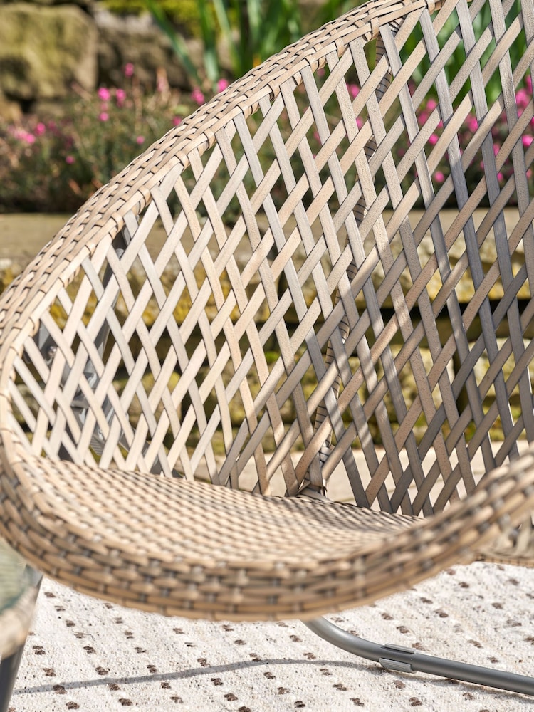 Pacific Grey Outdoor Foldable Loungers and Footstools Set - Image 2 of 6