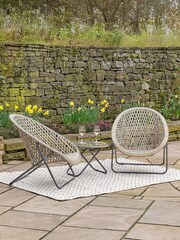 Pacific Grey Outdoor Foldable Loungers Set - Image 2 of 5