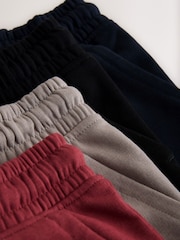 Stone/Raspberry/Black/Navy Regular Fit Basic Shorts (3-16yrs) - Image 8 of 9