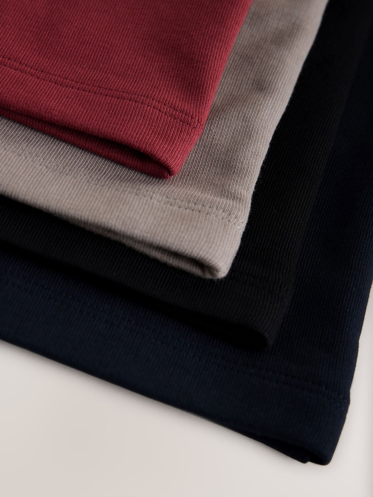 Stone/Raspberry/Black/Navy Regular Fit Basic Shorts (3-16yrs) - Image 9 of 9