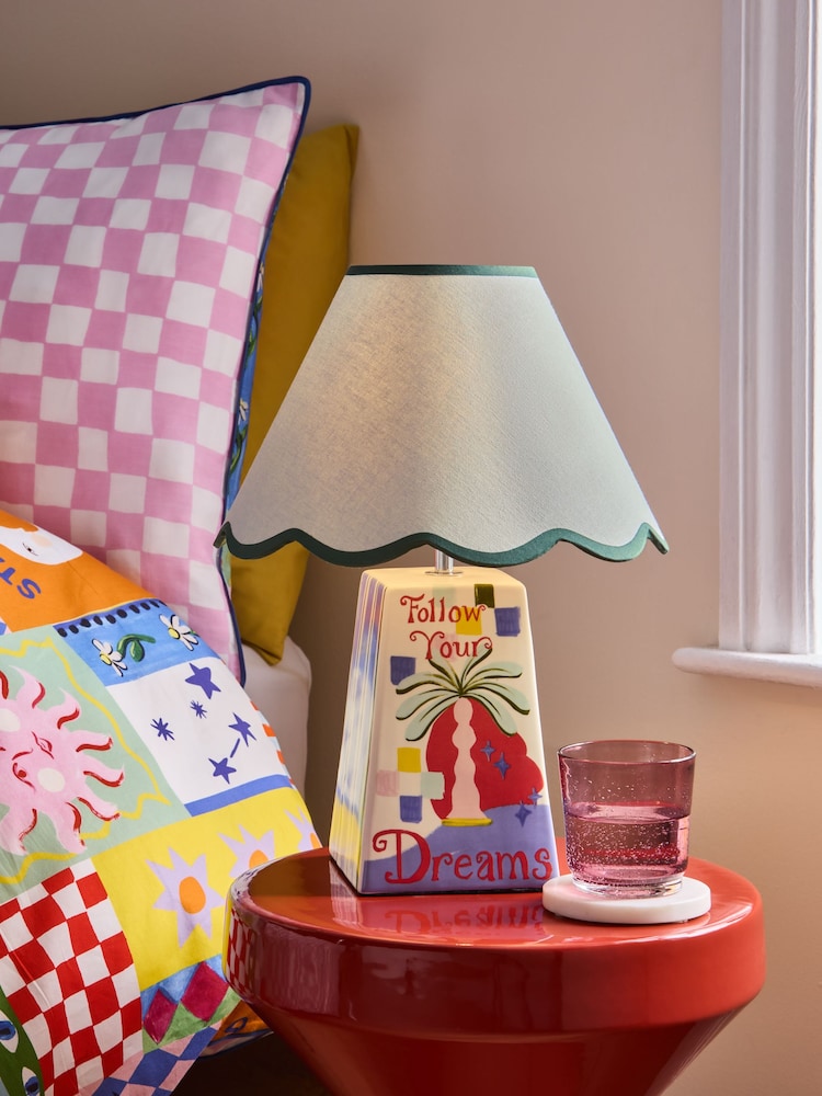 Eleanor Bowmer Blue Dreamer Ceramic Table Lamp - Image 1 of 6