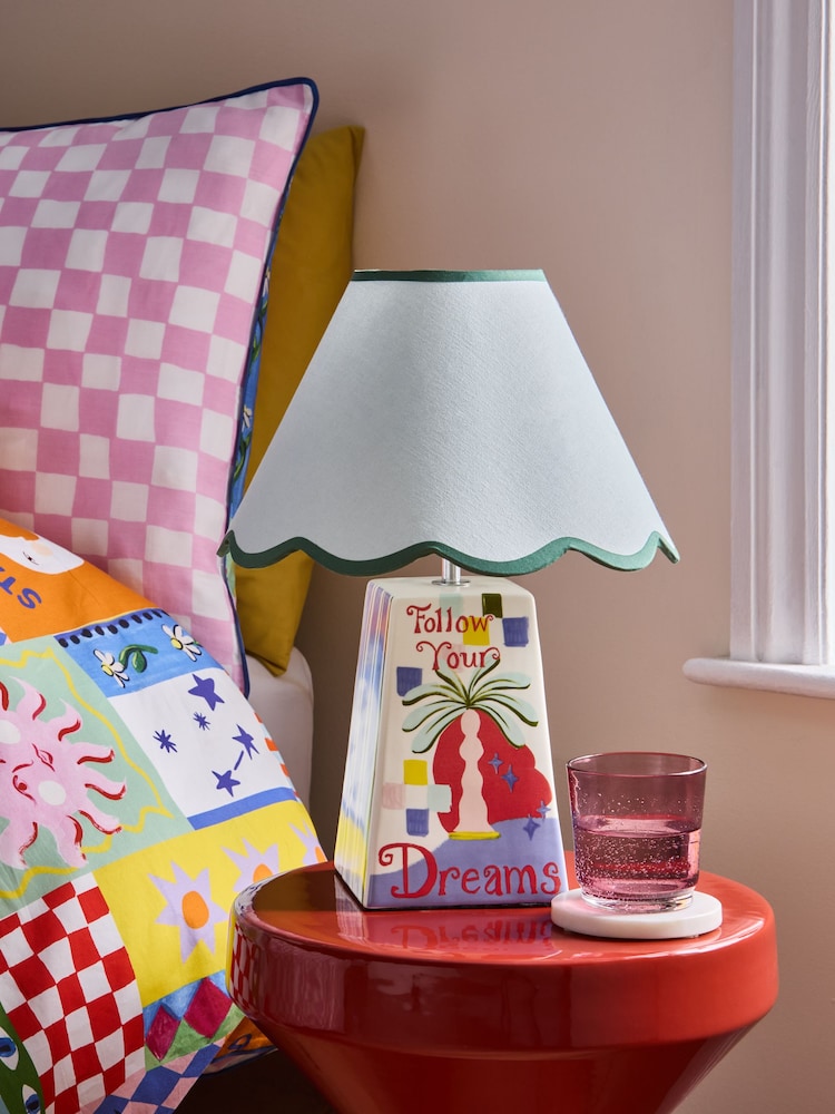 Eleanor Bowmer Blue Dreamer Ceramic Table Lamp - Image 2 of 6