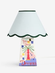 Eleanor Bowmer Blue Dreamer Ceramic Table Lamp - Image 6 of 6