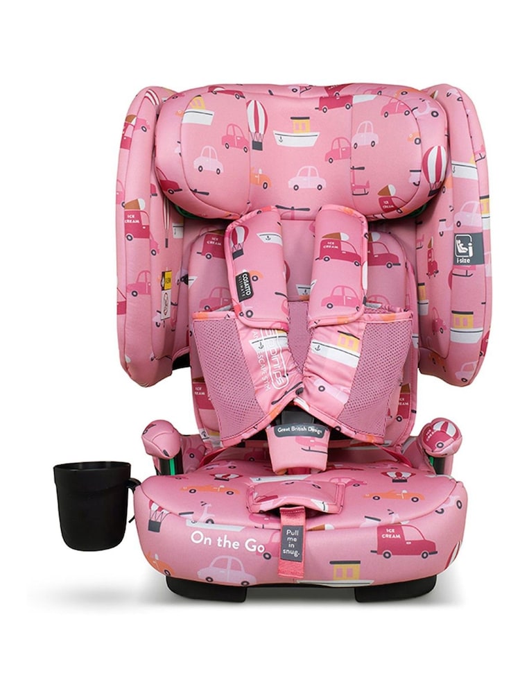 Cosatto Itchy Feet Rosy On the Go i-size Travel Car Seat - Image 2 of 9