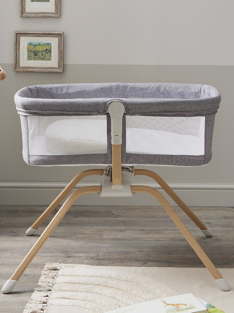 Babymore Slate Air Motion Gliding Crib - Image 2 of 6