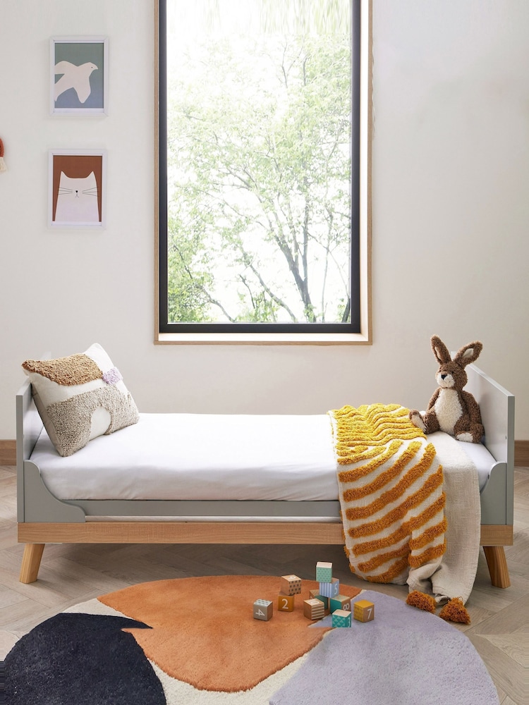 Babymore Grey Mona Cot Bed - Image 6 of 6