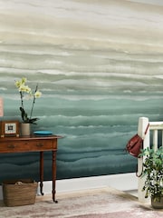 Clarissa Hulse Jade Strata Dawn Fixed Size Mural 2.5m x 4m - Image 1 of 2