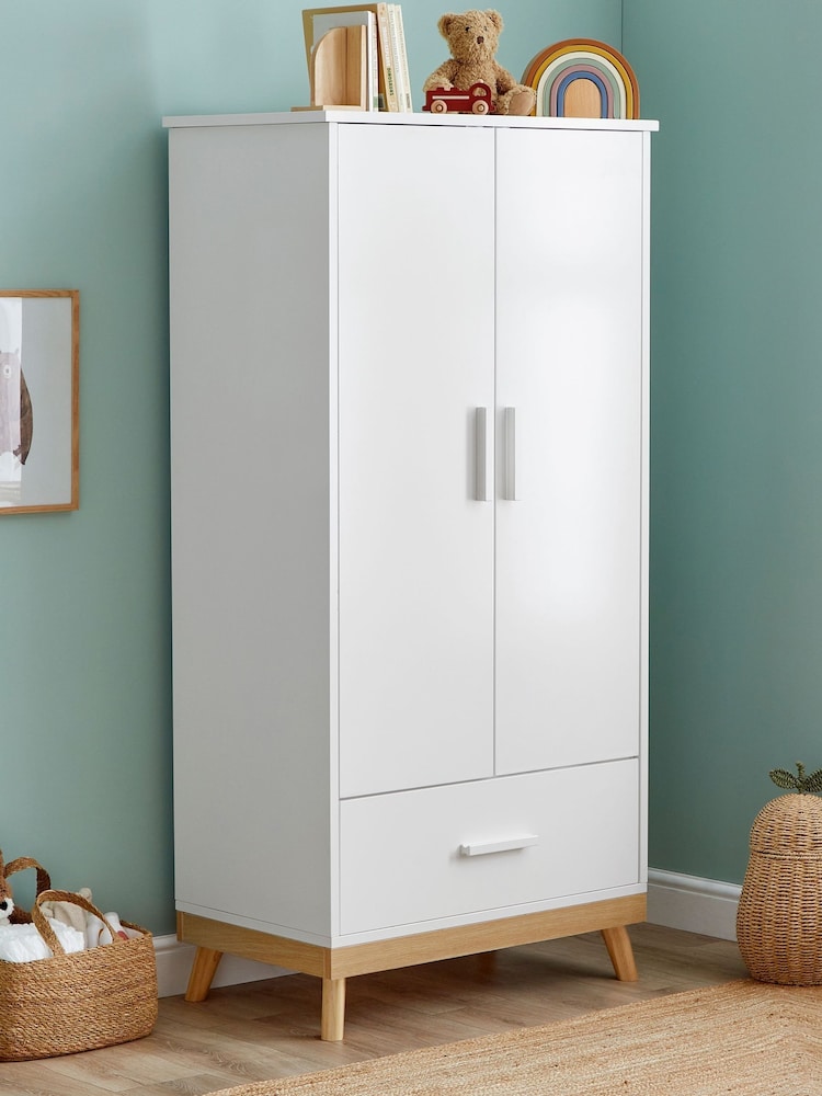Babymore White Mona Nursery Wardrobe - Image 2 of 3