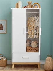 Babymore White Mona Nursery Wardrobe - Image 3 of 3