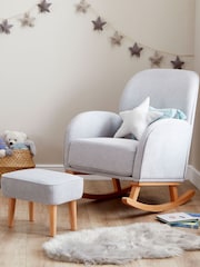 Babymore Grey Freya Nursing Chair with Stool - Image 1 of 6
