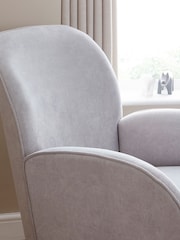 Babymore Grey Freya Nursing Chair with Stool - Image 3 of 6