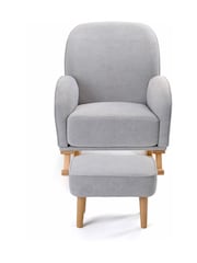 Babymore Grey Freya Nursing Chair with Stool - Image 5 of 6