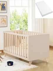 Babymore Cashmere Dante Cot Bed with Fibre mattress - Image 1 of 6