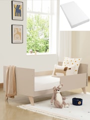 Babymore Cashmere Dante Cot Bed with Fibre mattress - Image 3 of 6