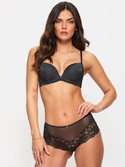 Ann Summers Black Plunge Sexy Lace Smoothing Plunge Bra - Image 1 of 5