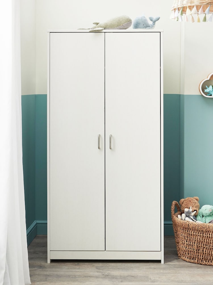 Babymore White Wash Caro Wardrobe - Image 1 of 3