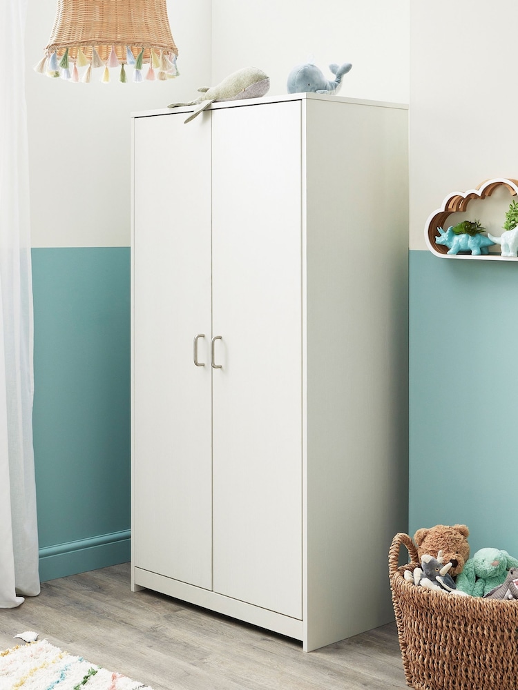 Babymore White Wash Caro Wardrobe - Image 2 of 3