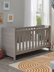 Babymore Grey Wash Caro Cot Bed - Image 1 of 4
