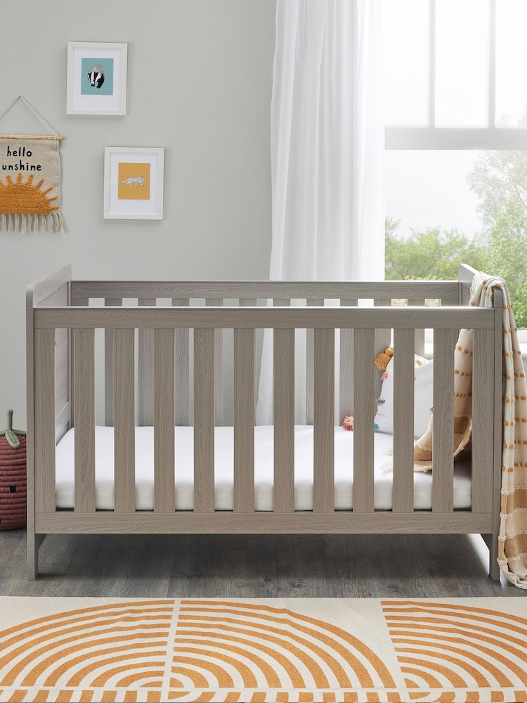 Babymore Grey Wash Caro Cot Bed - Image 2 of 4