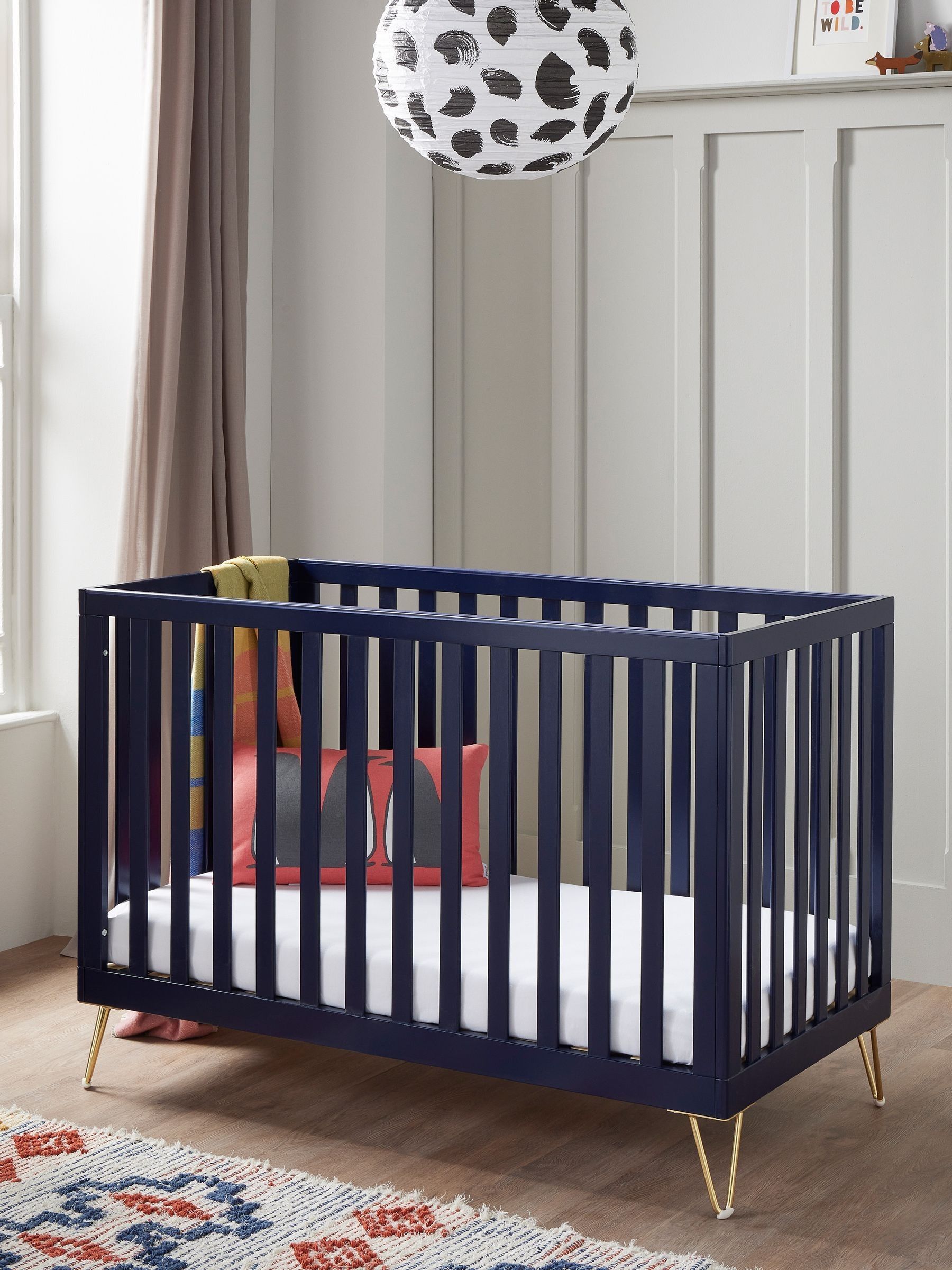 Babymore Newborn Kimi Cot Bed - Midnight - Cot Bed - Image 4