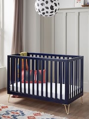 Babymore Midnight Blue Kimi Cot Bed - Image 1 of 5