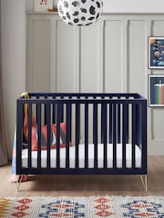 Babymore Midnight Blue Kimi Cot Bed - Image 2 of 5