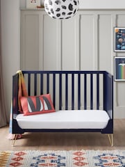 Babymore Midnight Blue Kimi Cot Bed - Image 3 of 5