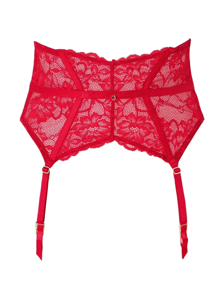 Ann Summers Red Sexy Lace Waspie Suspender - Image 5 of 5